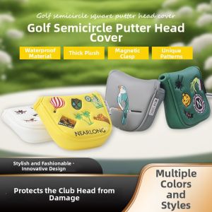 Dominant | Waterproof PU Fleece Magnetic Embroidered Golf Putter Cover