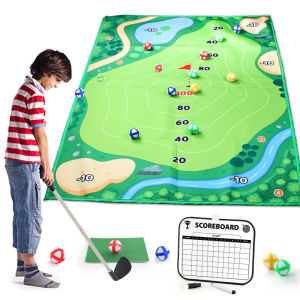 Thickened Childrens Golf Game Mat Set Golf Clubs Indoor Outdoor Sports Goods Cross-Border Hot Selling Yoga Fitness Equipment
