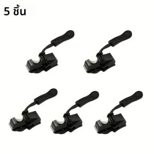 ชุดซ่อมซิป 5 ชิ้น - หัวซิปแบบถอดได้สำหรับกระเป๋า เสื้อโค้ท เสื้อผ้า รองเท้า ไม่ต้องใช้เครื่องมือ หัวซิปสำรอง