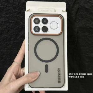 Slim Business Magnetic Frosted Translucent Case for POCO F9 Ultra F9 Pro F8 Shockproof Wireless Charging PC Protective Cover