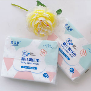 Hydrating Baby Moisturizing Cream Soft Tissue Wipes Nose Blowing Whole Box Newborn Gentle Facial Tissue Paper Baby Special Use