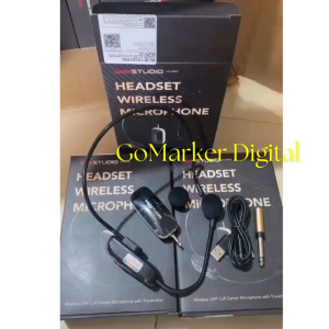 GO TaffSTUDIO Mik Microphone Wireless Imam Masjid Suara Jernih Tanpa Kabel Transmitter - HX-W002