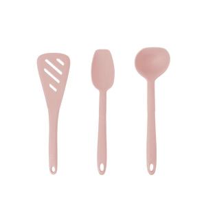 Kochblume Silicone Cooking Utensils Set Food Grade Heat Resistant Small Non-Stick Fry Pan Spatula Set Soft Silicone Handle