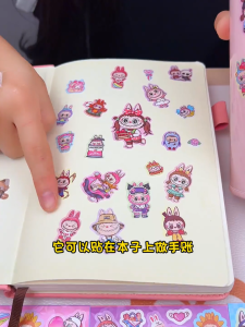 Miếng Dán Hành Lý Hoạt Hình DIY Cho Trẻ Em Miếng Dán Sổ Tay Miếng Dán Cốc Nước Quà Tặng Sinh Nhật Miếng Dán Vải Lụa