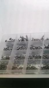 380/1010pcs M1.2 M1.4 M1.7 M2 M3 M4 304 Stainless Steel Phillips Round & Flat Countersunk Head Self Tapping Wood Screw Set Kit