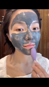 Double-Head Silicone Mask Brush Scrubber Brush Soft Head Scraper for Cleansing Massage & Mud Mask