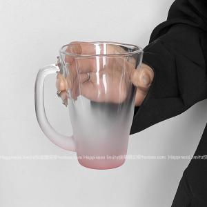 ZUOLEJIA | Pretty Gradient Pink Glass Cup