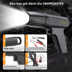 Máy Kiểm Tra Thời Điểm Đánh Lửa Ô Tô 12V Dụng Cụ Khởi Động Động Cơ Tự Động Đèn Báo Hiệu Chẩn Đoán Xe Máy Đèn Nhấp Nháy Cảm Ứng Dụng Cụ Kiểm Tra Động Cơ Xăng