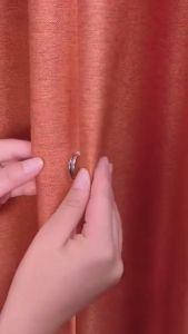 1 Pair Curtain Magnetic Buckle Detachable Window Screen Close Magnet Buckle Lightproof Accessory Home Decoration Magnetic Curtain Clip