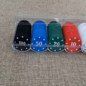 100 Pcs Texas Hold em chipsVegas Mahjong chipsBaccarat chipsHigh-end chips