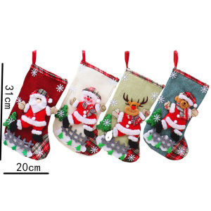 【On Sale】4Pcs Hanging Mini Christmas Socks Christmas Tree Decorations Christmas Pendants