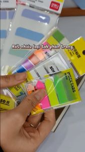 Giấy phân trang nhiều màu pastel - 28x25mm Deli - 21535 / 21536/ 21537 [Deli]