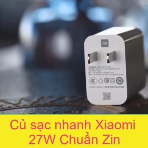Bộ củ sạc nhanh Xiaomi (27W) Mi Turbo Charger 4.0 mã Xiaomi MDY-10-EH - Zin hãng bóc máy