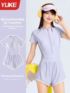YUKE | New Summer Girls One-Piece Training Swimsuit