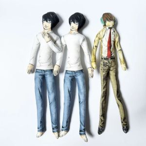 Bandai | Anime Death Note L.Lawliet Cosplay Doll Toy Abstract Joint Flexible Room Decoration Halloween Mascot Soft Props Birthday Gifts