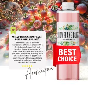 Aromique SNOWFLAKE BLISS Water-Based Essential Oil | Premium Humidifier & Air Freshener Scent