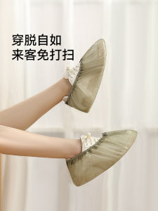 FaSoLa Disposable Shoe Covers Non-Woven Fabric Special Thick Guest Shoe Covers Indoor Home Use Dustproof Slip-Resistant