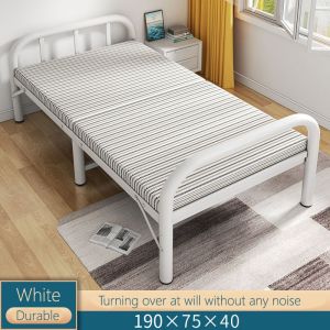 Foldable Bed Single Bed Easy to Carry Foldable Storage Weight 200kg No Installation Required Just Unfolded Can Be Used Immediately