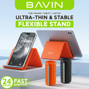 BAVIN PS107 Portable Ultra-thin Foldable Silicone Phone Stand | Adjustable Aluminum Support Travel HolderUniversal Desk
