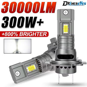 H7 LED Headlight CANBUS 30000LM 8054 CSP Chips 1:1 MINI Size Plug And Play Auto Lamp 6000K Wireless Turbo Fog Light With Fan 12V