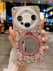 Huawei Mate60Pro+ Silicone Phone Case New Model Full Cover Lens Anti-Fall Lanyard Womens Style Luxury Protection Shell Creative Design