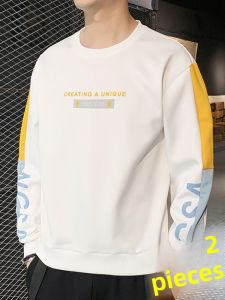 ROMON | Spring & Autumn Trendy Casual Round Neck Underwear Mens Hoodie