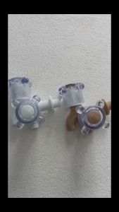 [ FERRUM ] Kran Cabang Keran Air Double Keran Shower PVC Dolphin Dan Narita Kemudi