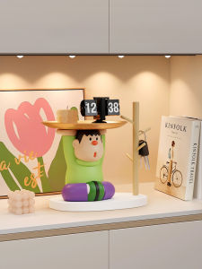 ช่องเก็บกุญแจรูปเสือตัวใหญ่ จัดวางตกแต่งบ้าน สไตล์เรียบง่าย โมเดิร์น พื้นผิวเคลือบสี ชั้นวางของสำหรับห้องนั่งเล่น ของขวัญเพื่อนบ้านใหม่