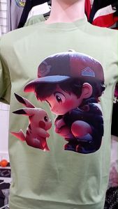 Kaos Pria 3 Dimensi Motif Pokemon Tshirt Oblong Katun 24s H0176 By Hans & Co