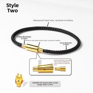 Waterproof Fortune Beads Steel Wire Handrope