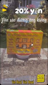 Hộp 6 hũ yến sào đường ăn kiêng 20% yến VietRoyal 70ml