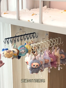 Labubu ชั้นวางของแขวนจี้ ลาบูบูแบบแขวนผนัง ขาตั้งโชว์พวงกุญแจ สามารถแขวนสิ่งของต่างๆได้