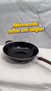 Lurix Wajan Anti Lengket Dua Gagang 34cm dengan Gagang Anti Gores - Hitam