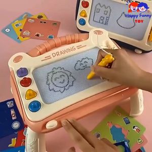 TOY😊พร้อมส่ง💯 กระดานเขียนลบได้ กระดานแม่เหล็ก4สี กระดานวาดรูป ของเล่นเด็ก เสริมพัฒนาการ แบบโต๊ะ กระดานลบได้