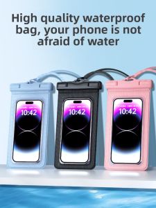 Neoprene Phone Waterproof Bag Touch Screen Compatible Swimming And Hot Spring Soaking Neck Strap Special for Delivery Riders