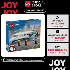 LEGO CITY 60492 Đồ Chơi Lắp Ráp Máy Bay Chở Khách (118 chi tiết)