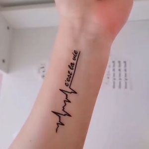 Tattoo con sói lớn LC-736 Hình Xăm Dán chống nước HCM Sticker Tattoo size 21x15cm