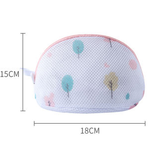 Printed Bra Laundry Bags Thicken Sandwich Fabric Bra Cylinder Storage Bag Silicone Gasket Fixed Bra Protection Washing Bag New