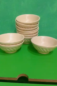 chén kiểu xưa chén đá 10 cái ( sành thô )