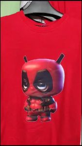 Kaos Pria 3 Dimensi Motif Animasi Baby Deadpool Tshirt Oblong Katun 24s H0144 By Hans & co