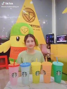 Cốc nước nữ thần starbuck nhựa đổi màu theo nhiệt độ độc đáo Trùm Sỉ Gia Thành