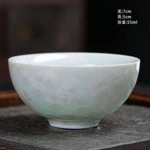 Japanese Style Ceramic Tea Set Gongfu Tea Cup Glazed Ceramics Kiln-fired Change Home Use Tea Bowl Handmade Dehua County