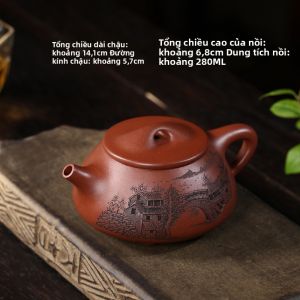CANGHUTIANXIA | Bộ Trà Tím Bột Đất Handmade Yixing