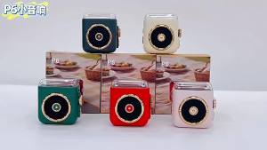 Mini Wireless Bluetooth Speaker Magnetic Backclip Time Display Hifi Sound Night Light Handsfree TF Card Play MP3 Music Player