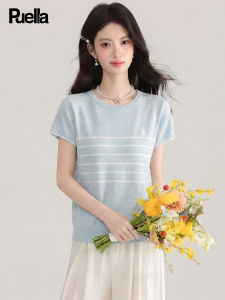 puella | Commuter Style Slimming Striped T-Shirt