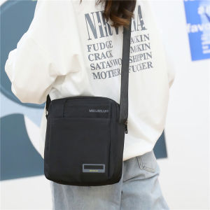 Oxford Cloth Mens Crossbody Bag Large Capacity Canvas Commuter Business Travel Shoulder Bag Casual Style Single Shoulder Bag