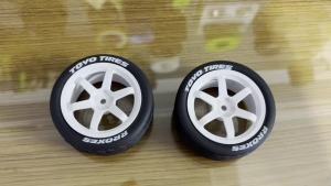RS | 1/10 RC Rally Racing Tires and Plastic Wheels for 1:10 Touring Street Car Tamiya TT01 TT02 XV01 TA06 PTG2 HPI KYOSHO HSP PTG2