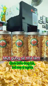 500g Mứt gừng sẻ nhà làm đặc biệt thơm ngon - Lát mỏng không chất bảo quản tốt cho sức khỏe gia đình quà tặng ý nghĩa