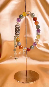 [现货] 8MM 多宝手串 + 七眼天珠🏆🏅财富能量 × 贵人助运 × 成就圆满｜8MM Multi-Gemstone Bracelet + 7-Eye Dzi｜Wealth • Guidance • Success