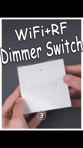 MOES New WiFi RF Smart Light Dimmer Switch 2/3Way Smart Life/Tuya APP Remote Control Works with Alexa Google Voice Assistants